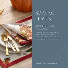 Home Fashions Mantel Redondo de 70 Pulgadas, Multicolor(13"x19" (Set of 4 Placemats)) - Multicolor - Ver 2
