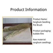 Natural Floristic Ears Of Sorghum Dish Brush, Scrub Brush For Cleaning Kitchen And Washing Dishes, For Sink, Pots, Pans, Cleaning Brushes Tools