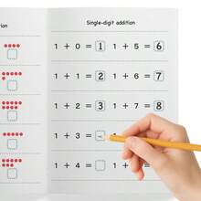 1 Set - 2 Pcs - Single Digit Addition & Subtraction - Christmas & Halloween Gift - White - View 5