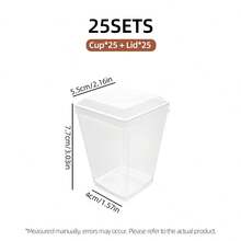 20/50/100pcs 5oz Reusable Dessert Cups With Lids And Spoons - Multipurpose Clear Party Cups For Banana Pudding, Yogurt Parfait, Mousse Cake And Ice Cream - Durable And Stackable, Suitable For Birthday, Wedding, Party Supplies, Wedding Catering - Holiday Food Prep Containers, Stackable Design, Lightweight Material, Event Planners