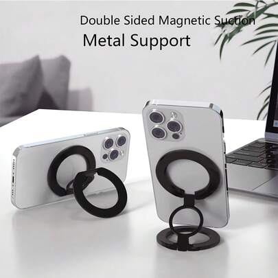 Double-Sided Magnetic Phone Ring Holder, Suitable For IPhone 17, 16, 15, 14, 13, 12 Pro And Pro Max. This Magnetic Phone Holder Can Be Used In The Gym, On The Refrigerator, And Other Places, With A Double-Sided Magnetic Phone Ring Holder.