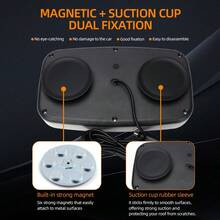 1pc Car LED Warning Light Roof Suction Cup Light Lighter Power Supply With Switch Flash High-Brightness Light Multi-Mode 12V-24V Magnetic Base For Car SUV Forklifts Off-Road Vehicles Truck Accessories