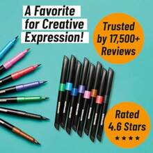 XAPY BIC BodyMark Temporary Tattoo Marker Set With Brant Colors And Mixed Ts 8-Count Pack In Assed Ink - Phấn màu - Xem 6