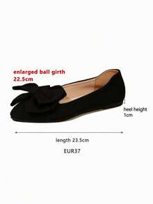 Bailarinas anchas de punta puntiaguda en color marrón, de estilo casual y cómodo, para mujer. Calzado plano ligero y transpirable, tallas extra grandes del 36 al 43, para primavera y verano - Negro - Ver 10