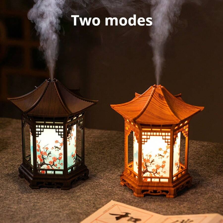 Gazebo Shaped USB Bedroom Humidifier, Creative Hollow Bedroom Night Light, Mini, Ideal For Creating Romantic Ambiance For Christmas, New Year, Independence Day - Multicolor - View 1