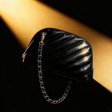 Yves Saint Laurent Esencial elegante de Navidad - Bolso de embrague negro multiusos para mujer, versátil para maquillaje, transporte, compras, regalo de moda para las fiestas - Negro - Ver 10