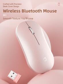 HP 惠普无线静音鼠标，电脑鼠标，游戏鼠标 - 符合人体工程学的右手设计，2.4GHz 稳定连接 - 适用于台式机和笔记本电脑 - 粉色 - 查看 1