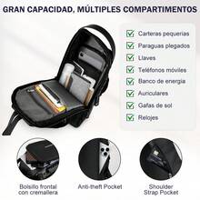 YC-HOGAR Men Crossbody Bags - Black - View 3