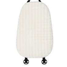 1个毛绒汽车座椅垫，柔软防滑舒适半包式座椅垫保护套，适用于秋冬季大多数车型