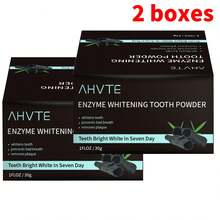 AHVTE Bột đánh răng than tre bạc hà đen 30g, hơi thở thơm mát, làm sạch sâu, chăm sóc răng miệng, nụ cười tự tin rạng rỡ, hương bạc hà lâu trôi, công thức than tre cho nụ cười khỏe mạnh và trắng sáng hơn - màu đen - Xem 10