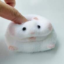 1pcs-Handmade Hamster Toys Ultra Soft Squishy Fidget Toys Squeeze Toys For Stress Relief (Hamster Yellow) - chuột đồng - Xem 7