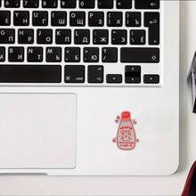 Cute Matte Vinyl Stickers - Transparent Background, Red Bottle Pattern, Suitable For Scrapbooking, Planners, Lunchboxes, Stationery - Adorable Decor For Anime Fans And Japanese Style Enthusiasts, Planner Accessories, Fun Design, Durable Stickers, Decorative Stickers, Stationery Collector - Multicolor - View 4