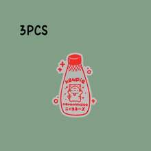 Cute Matte Vinyl Stickers - Transparent Background, Red Bottle Pattern, Suitable For Scrapbooking, Planners, Lunchboxes, Stationery - Adorable Decor For Anime Fans And Japanese Style Enthusiasts, Planner Accessories, Fun Design, Durable Stickers, Decorative Stickers, Stationery Collector - Multicolor - View 13