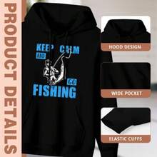 Fashion Plus Size Letter Print Hoodie - Women's Comfortable Long Sleeve Sweatshirt For Autumn And Winter, Soft Casual Thickened Warm Top - 黑色 - 查看 3