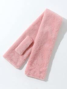 1条定制秋冬时尚刺绣名字抓绒围巾，多功能保暖脖套，户外防风围巾，多功能头巾面罩，个性化围巾，生日礼物，派对礼品，周年纪念礼物，独特围巾配饰 - 毛絨圍巾 - 查看 9