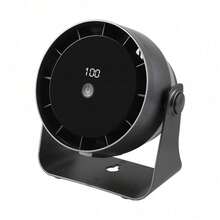 Desktop Fan High-Speed 100 Speed Adjustable Circulating Fan Charging Digital Display Turbine Wall Mounted Desktop Fan - 白色 - 查看 3