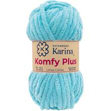 ESTAMBRE KOMFY PLUS PAQ 5 MADEJAS 100 GRS C/u COLOR POR PAQUETE ESTAMBRES KARINA - 08 Turquesa - Ver 2