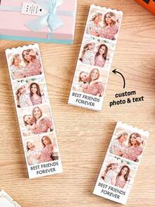 1pc Personalized Photo Puzzle Blocks, Birthday Photo Collage, Friend Photo Puzzle Blocks Photo Gift, For Best Friend. Customizable Photo And Text Gift. We Combine Puzzle And Building Block Gameplay To Create A Unique Keepsake.