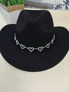 1pc Gentleman's Rhinestone Decor Chain, Suitable For Parties And Birthdays