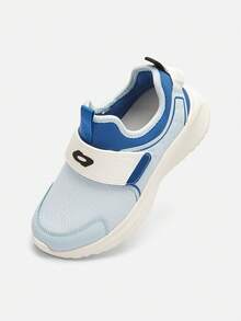 Balabala Children's Running Shoes, Unisex, Breathable And Lightweight, Suitable For School And Sports. - White and Blue - View 5