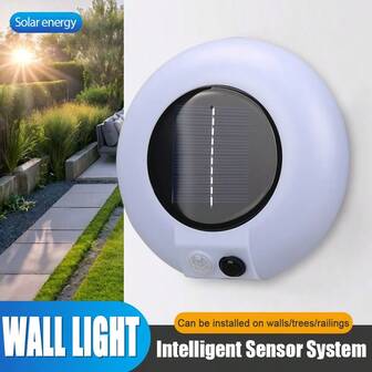 [Hot-] 20 LED Solar-Powered Outdoor Wall Lights With Motion Sensor - Perfect For Patios, Gardens & Exterior Walls