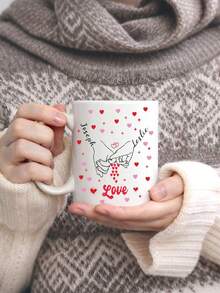 Personalizowane ceramiczne kubki do kawy, personalizowane kubki, pamiątkowe kubki świąteczne, wysokiej jakości kubki wielokrotnego użytku, romantyczne kubki dla par, personalizowane kubki do kawy dla par, odpowiednie do biura, domu, na Dzień Ojca, Walentynki, urodziny, zaręczyny, ślub, ukończenie szkoły (wzór dwustronny), najlepszy prezent na Boże Narodzenie, spersonalizowane prezenty, Boże Narodzenie, Święto Dziękczynienia, urodziny, prezenty świąteczne