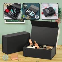 Luxury Foldable Rigid Gift Box With Magnet And Ribbon - Perfect For Valentine's Day, Birthdays, Christmas, Mother's Day, Father's Day - Small, Medium And Large - 銀色 - 查看 3