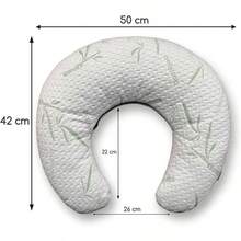 Almohada de Lactancia para Amamantar - Multifuncional - Incluye Cojin+ Funda de Bamb Impermeable 18 Certificaciones Internacionales - inicial - Ver 3