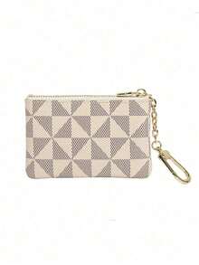 Women's Mini Zipper Keychain Coin Purse, Can Hold Coins, Credit Cards, ID, Keys, Earphones, Lipstick, Etc. - Multicolor - View 9