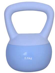 Mancuernas rusas de plástico de 2.5 kg, adecuadas para entrenamiento funcional - Neblina azul - Ver 2
