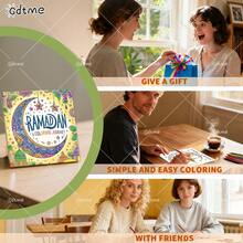 GDTME 1pc Children's Drawing Book Ramadan Mubarak: Bold-Easy Patterns Coloring Book For Adults Cute Drawing Book Perfect Gift For Ramadan, Christmas Party, Halloween And Birthday-Ramadan Mubarak Scene Coloring For Stress Relief: Suitable For Friends Who Love Coloring And Back To School(Cozy Space Coloring) - Ramadan - View 6