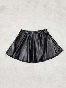 Váy nữ Dây kéo màu trơn Buổi tiệc - màu đen - Xem 7