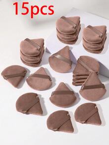 24pcs/15pcs/8pcs/5pcs Triangle Makeup Sponge Puff, Soft Powder Puff For Loose Powder, Face Setting, Body Powder, Makeup Blender Sponge Set, Beauty Makeup Tools - Brown - View 13