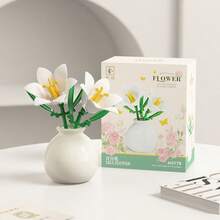 Đồ chơi lắp ráp mini DIY hình hoa bất tử (Hoa hướng dương, Hoa cẩm chướng, Hoa dành dành, Hoa hồng, Hoa ly) dùng trang trí bàn làm việc tại nhà. Món quà lý tưởng cho bạn trai/bạn gái nhân dịp Lễ Tình nhân, Sinh nhật, Kỷ niệm, Halloween, Giáng sinh. Hoàn hảo cho mẹ nhân Ngày của Mẹ, cho giáo viên nhân Ngày Nhà giáo. - Nhiều màu - Xem 9