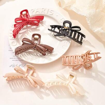 New Delicate Soft Silicone Hair Claw, Large Size For Thick Hair, Clip On Hairstyle Accessory