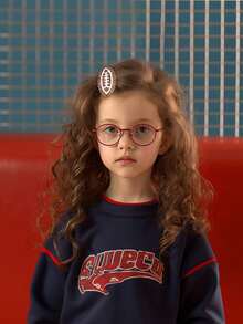 2个足球迷发夹，女孩足球主题发夹，适合送给足球爱好者的礼物 - 彩色 - 查看 7