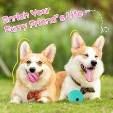 HIPPIH Dog Puzzle Toys & Interactive Toys For Large & Small Dogs - IQ Training, Chewing, Teeth Cleaning & Treat Dispensing - 2 Pack,3.14inch+2.75inch,Blue+Pink - xanh dương + hồng - Xem 9