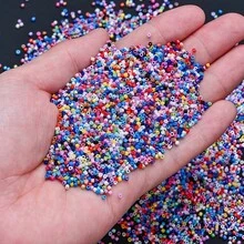 1000pcs 1.6mm Japan Delica Seed Bead Glazed Luster Colors Seed Bead Accessories For Needlework DIY Jewelry Making Earring Bracelet - Millet Pearl - View 7