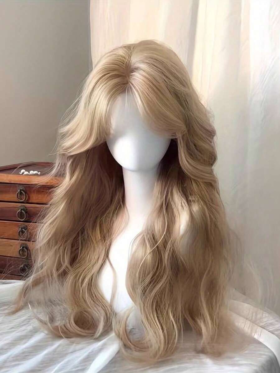 Synthetic Woven Wigs - 金色 - 查看 1