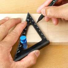 Tall Stair Gauges For Framing Square With Holder And Hook Framing Jig For Speed Square Framing Square Stops For Circular Saw Carpentry Squares - Blue - View 5