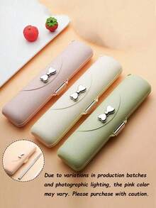 1 Set de Cubiertos Portátiles de Acero Inoxidable, Utensilios Reutilizables para Acampar que Incluyen Tenedor, Cuchara, Palillos y Caja de Almacenamiento, Adecuado para Picnic, Camping, Viajes, Trabajo, Actividades al Aire Libre, Regalos de Vacaciones, Útiles Escolares, Vuelta al Colegio - Multicolor - Ver 11