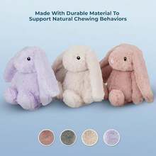 Best Pet Supplies Interactive Bunny Buddy Dog Toy With Crinkle And Squeaky Enrichment For Small And Medium Breed Puppies Or Dogs, Cute And Pl 11ush - Bunny (Purple), Small,Small,Bunny(Purple) - 兔子(紫色) - 查看 5