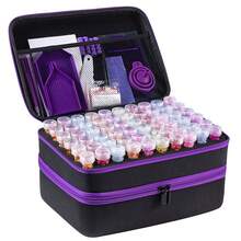 5D DIY Diamond Painting Kit, Upgraded 30/60/120/180/240 Slots Diamond Painting Storage Box, Multi-Functional Diamond Painting Tools & Accessories, Suitable For Embroidery And Cross Stitch - Purple - View 14