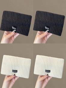 4PCS/1PC Knitted Headband For Keeping Warm And Protecting The Forehead, Sports Headband For Autumn And Winter Daily Wear, Women's Headband, Fashion Headband