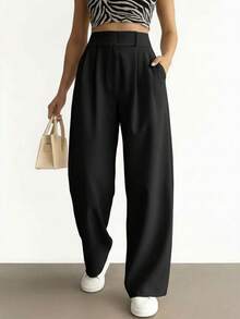 Women Pants - 黑色 - 查看 1