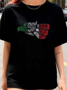 Camisetas femininas - Preto - Ver 8