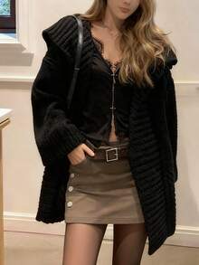 Women Cardigans - Black - View 2