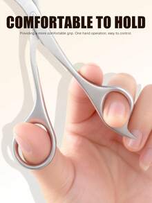 Bello Paratu 2/4pcs Stainless Steel Eyebrow Trimmer Scissors With Comb, 2-In-1 Eyebrow Grooming Tool - Multicolor - View 4