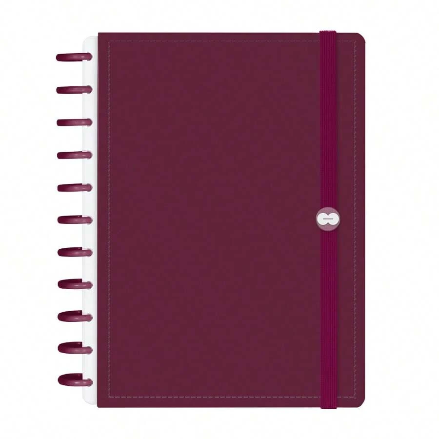 Disco Notebook + Iscool Hardcover 140 Sheets Smart Solid Colors - Redwood - View 1