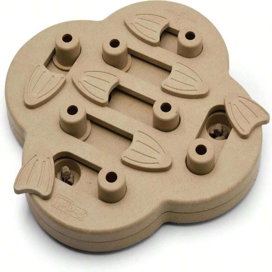 Outward Hound By Nina Ottosson Dog Hide N' Slide Treat Puzzle Enrichment Toy, Level 2 Intermediate, Tan, Composite - ColorC - 查看 1